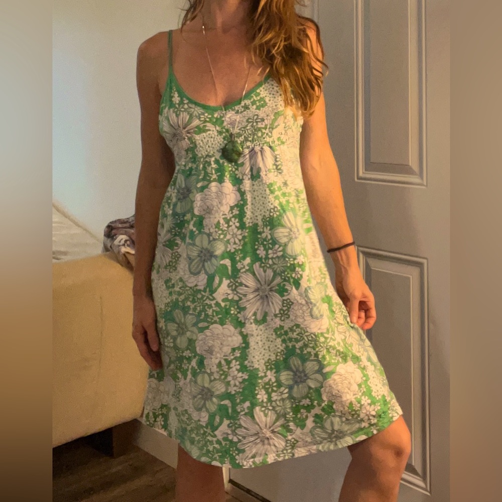Green/White O’Neill Women’s Small Beach Dress